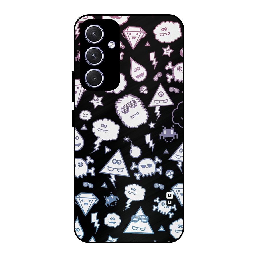 Funny Faces Metal Back Case for Galaxy A54