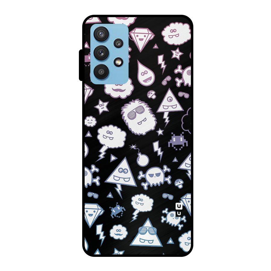 Funny Faces Metal Back Case for Galaxy M32 5G