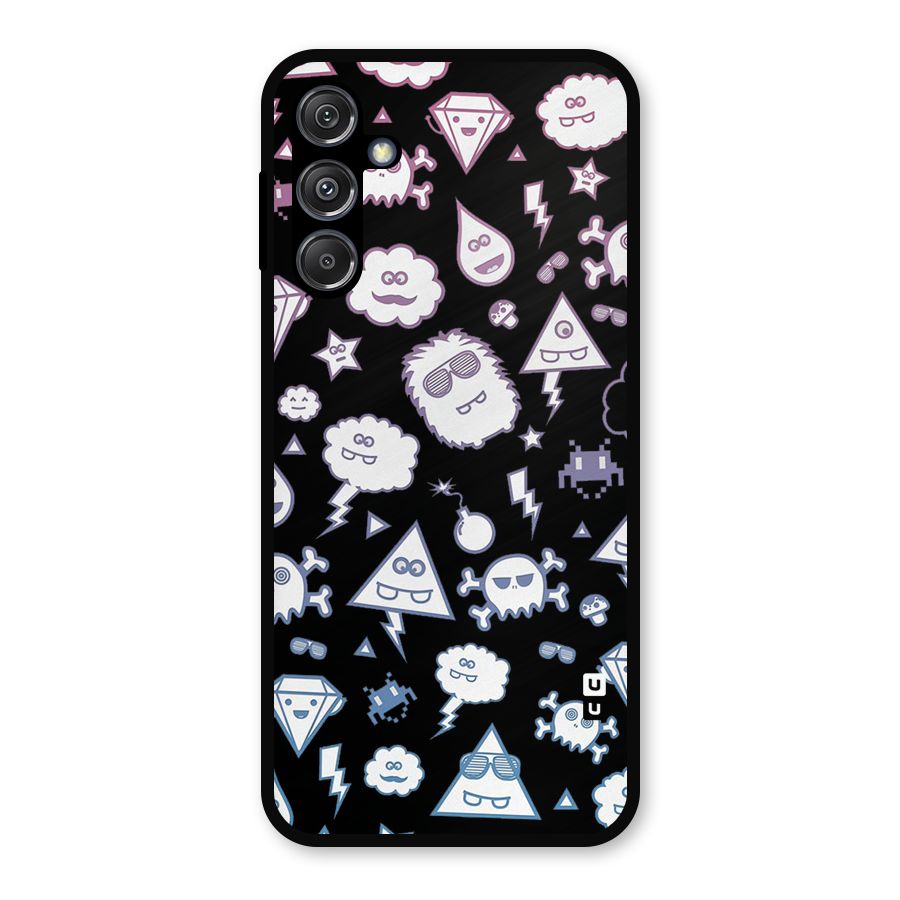 Funny Faces Metal Back Case for Galaxy M34 5G
