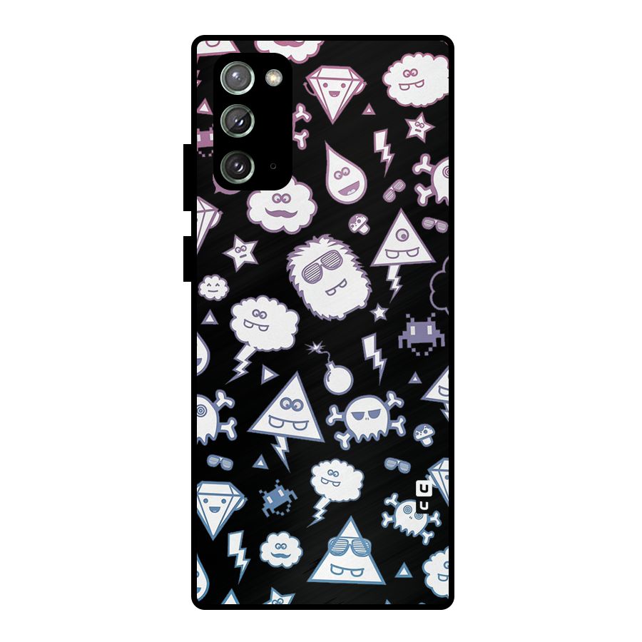 Funny Faces Metal Back Case for Galaxy Note 20