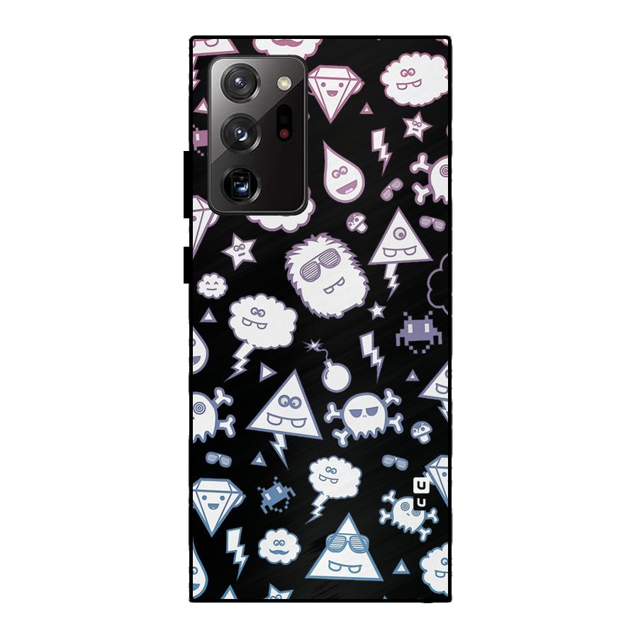 Funny Faces Metal Back Case for Galaxy Note 20 Ultra