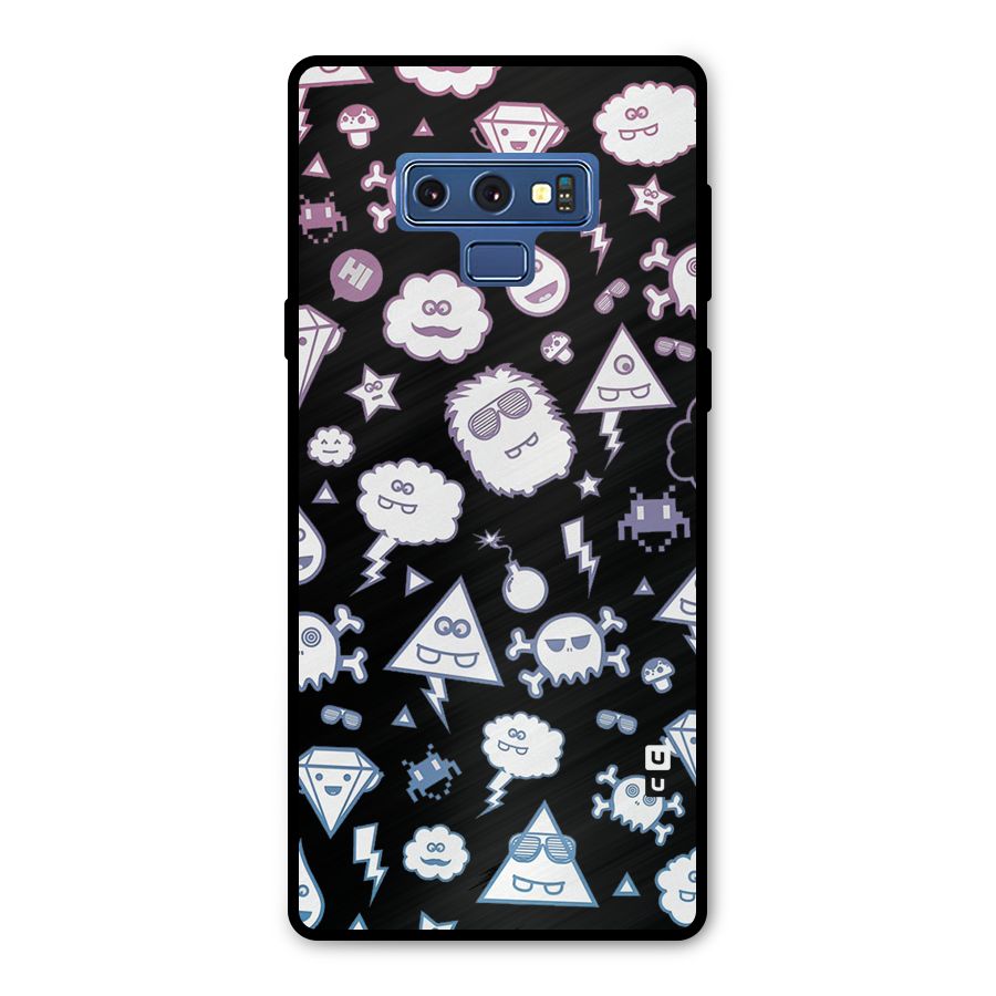 Funny Faces Metal Back Case for Galaxy Note 9
