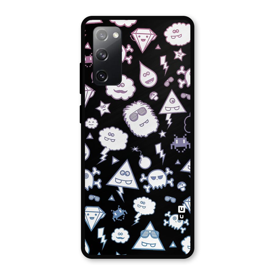 Funny Faces Metal Back Case for Galaxy S20 FE 5G