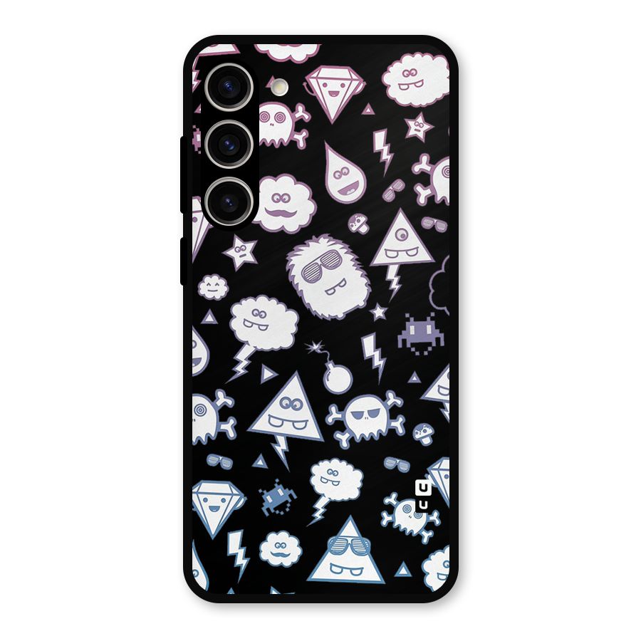 Funny Faces Metal Back Case for Galaxy S23 Plus