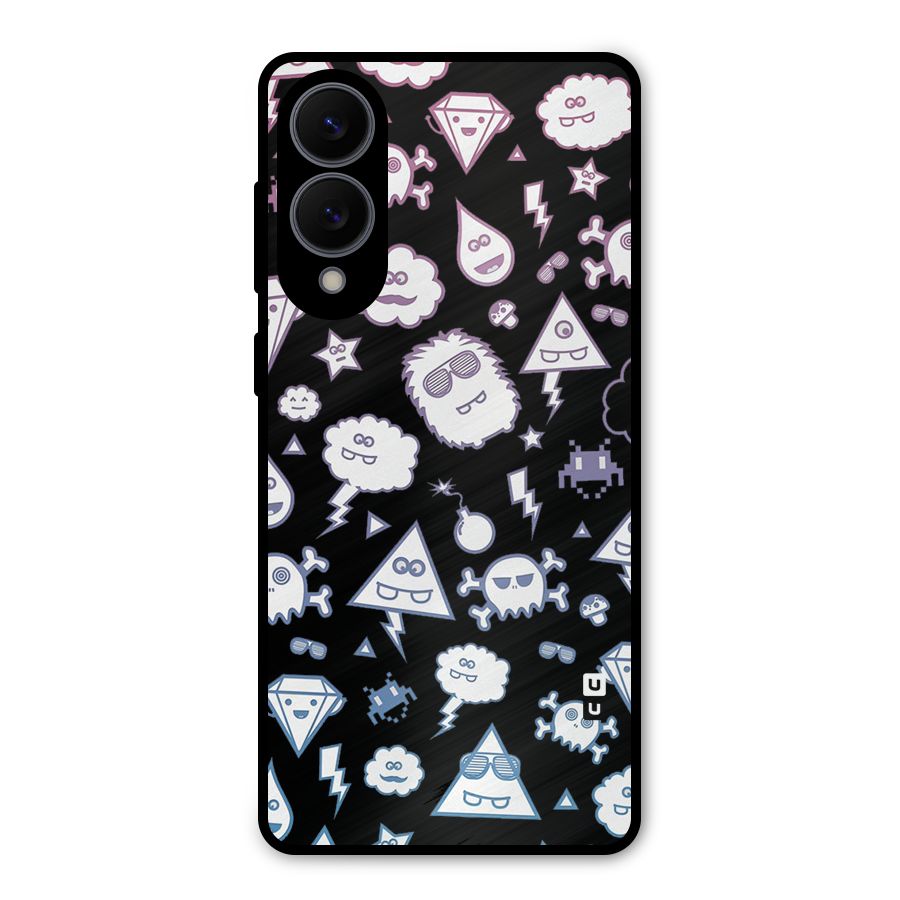 Funny Faces Metal Back Case for Galaxy S25 Edge