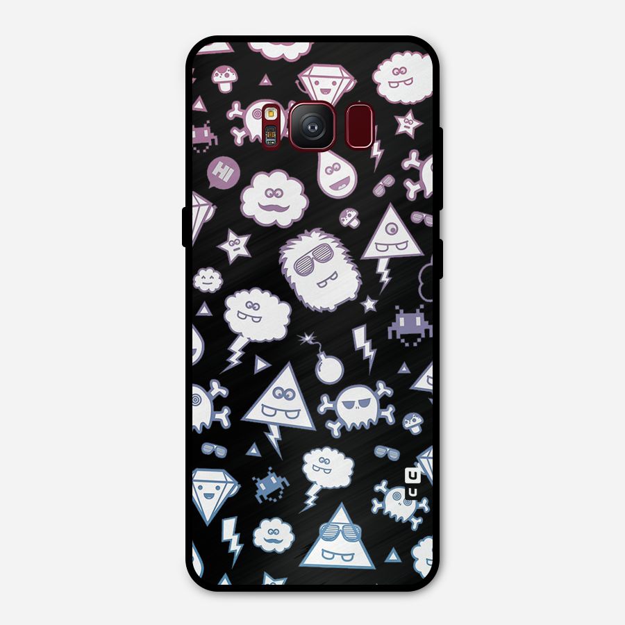 Funny Faces Metal Back Case for Galaxy S8