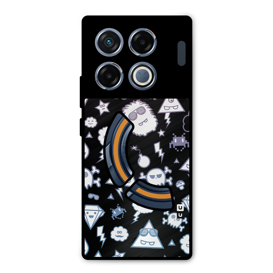 Funny Faces Metal Back Case for Infinix GT 20 Pro