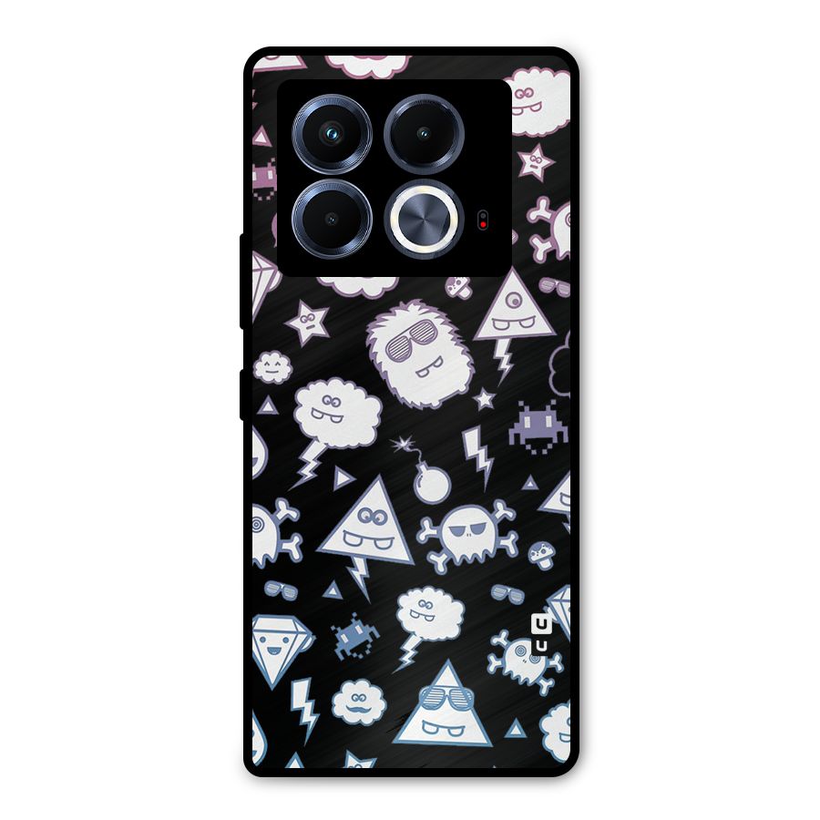Funny Faces Metal Back Case for Infinix Note 40 5G