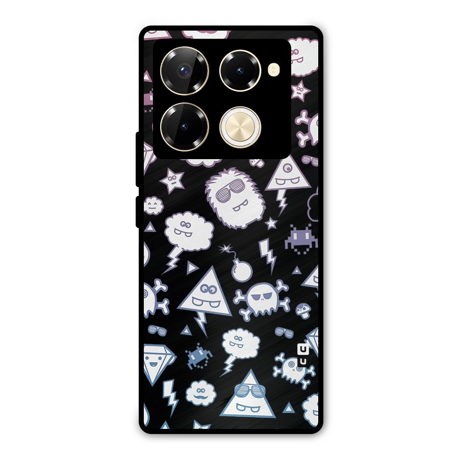 Funny Faces Metal Back Case for Infinix Note 40 Pro Plus