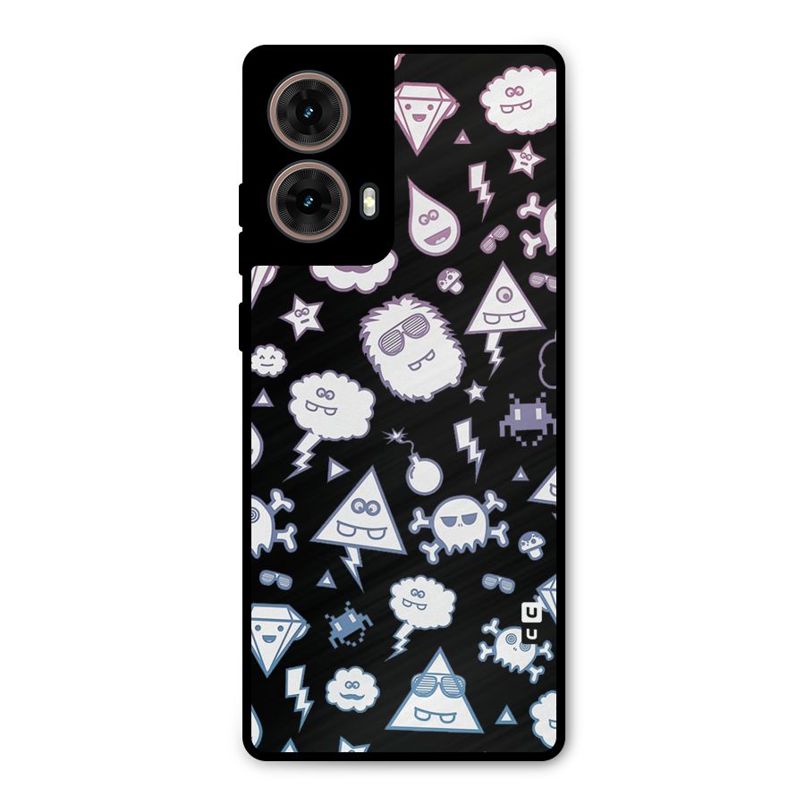 Funny Faces Metal Back Case for Moto G85