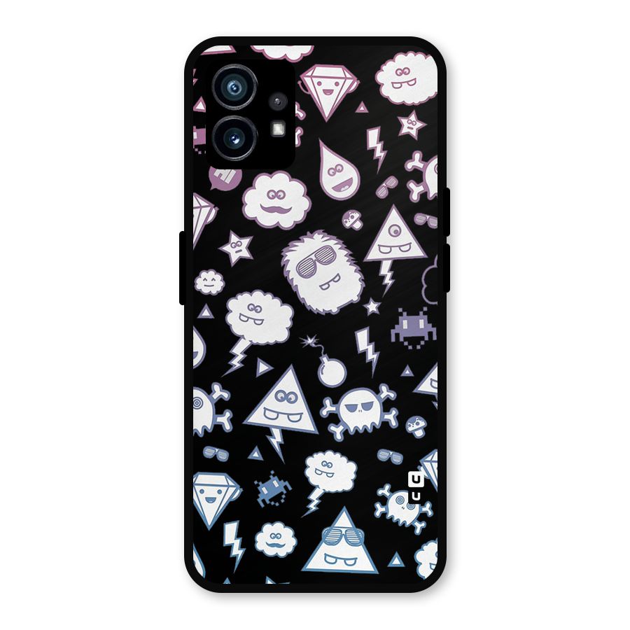 Funny Faces Metal Back Case for Nothing Phone 1