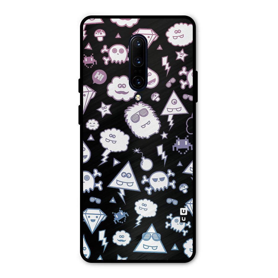 Funny Faces Metal Back Case for OnePlus 7 Pro