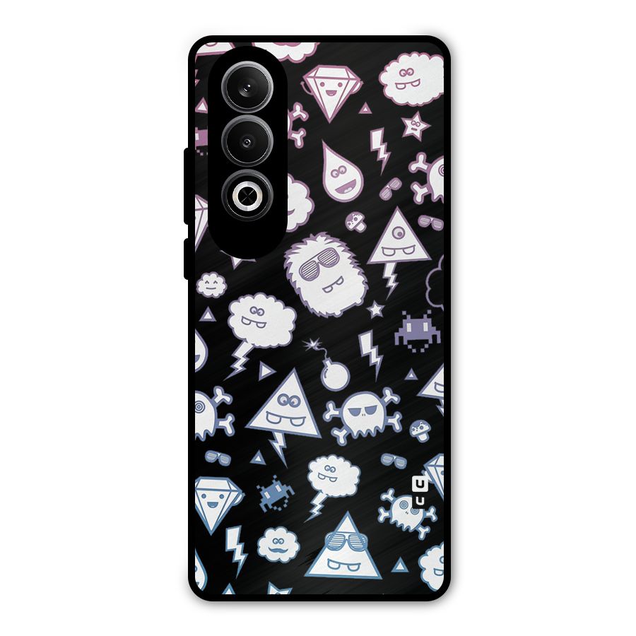 Funny Faces Metal Back Case for OnePlus Nord CE4