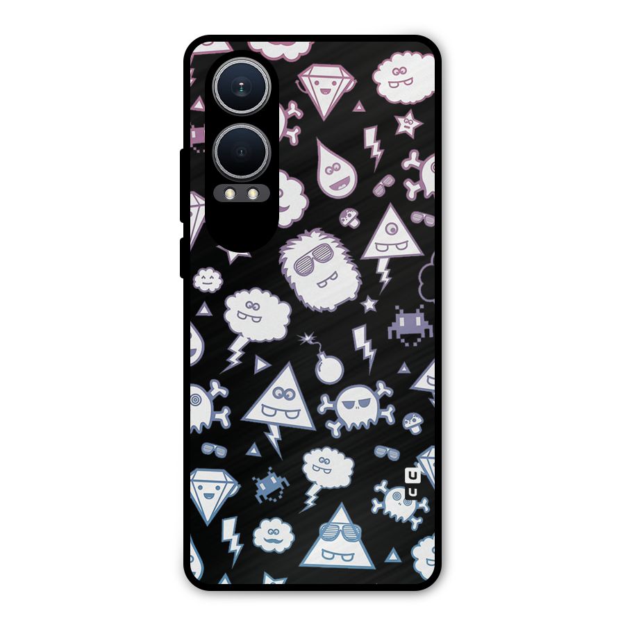 Funny Faces Metal Back Case for OnePlus Nord CE4 Lite