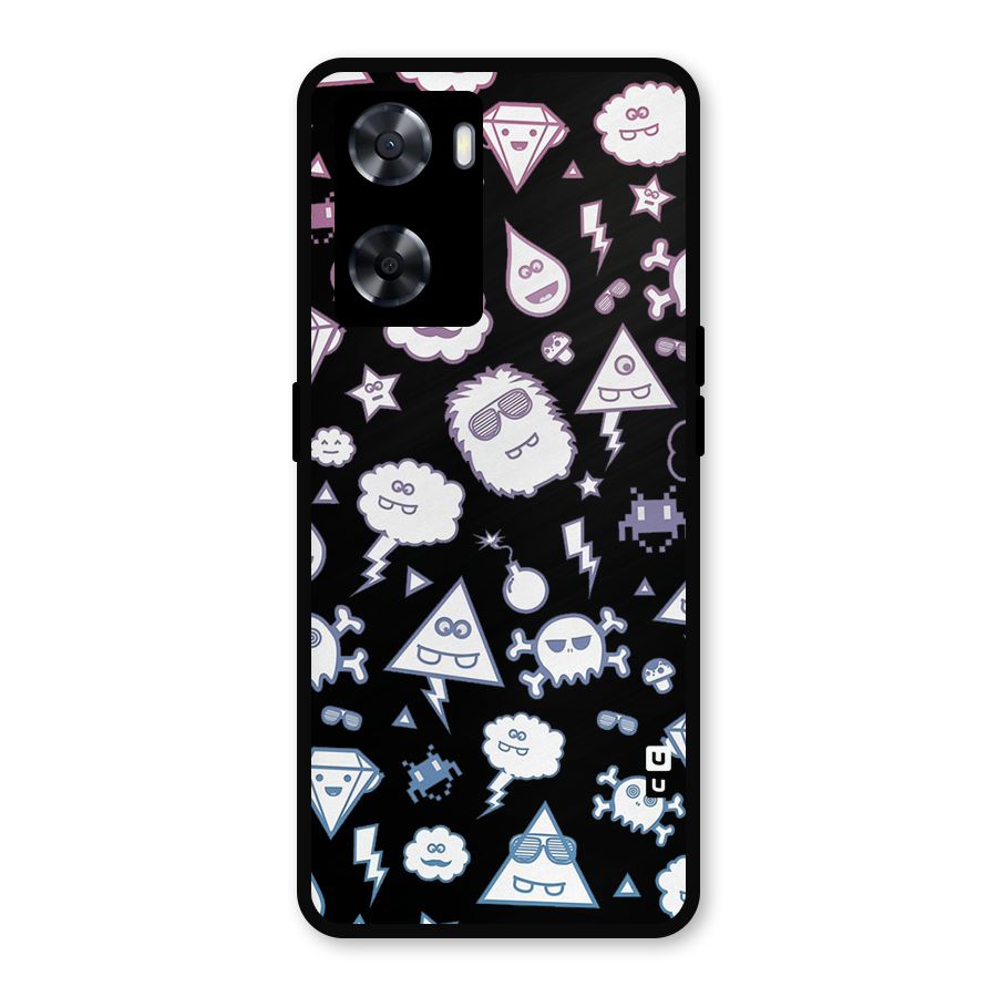 Funny Faces Metal Back Case for OnePlus Nord N20 SE