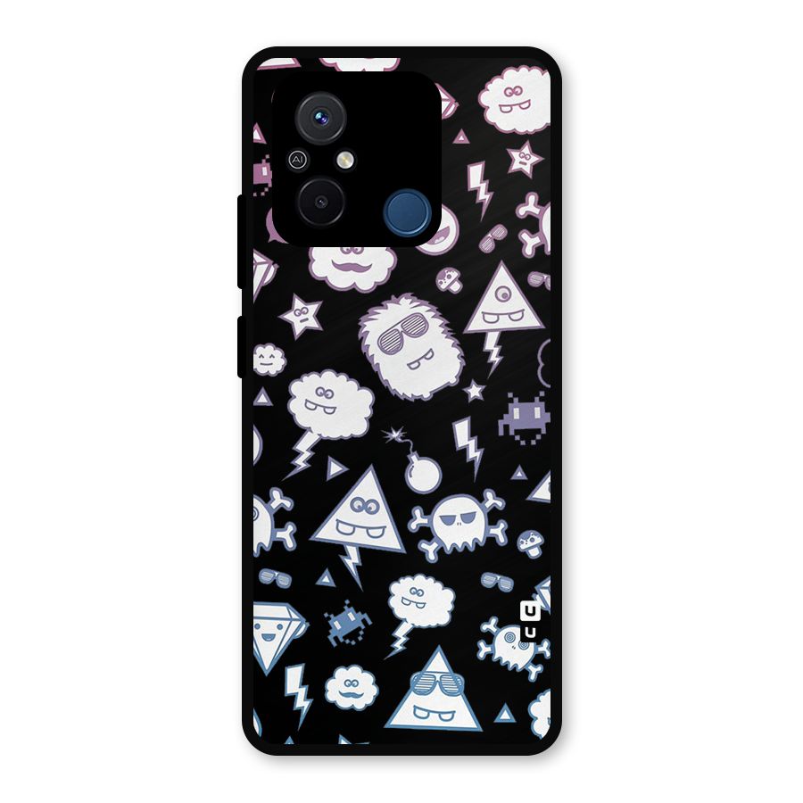 Funny Faces Metal Back Case for Poco C55