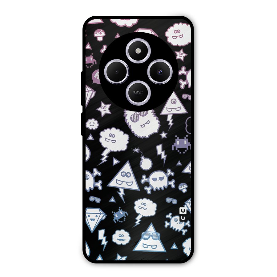 Funny Faces Metal Back Case for Poco M7