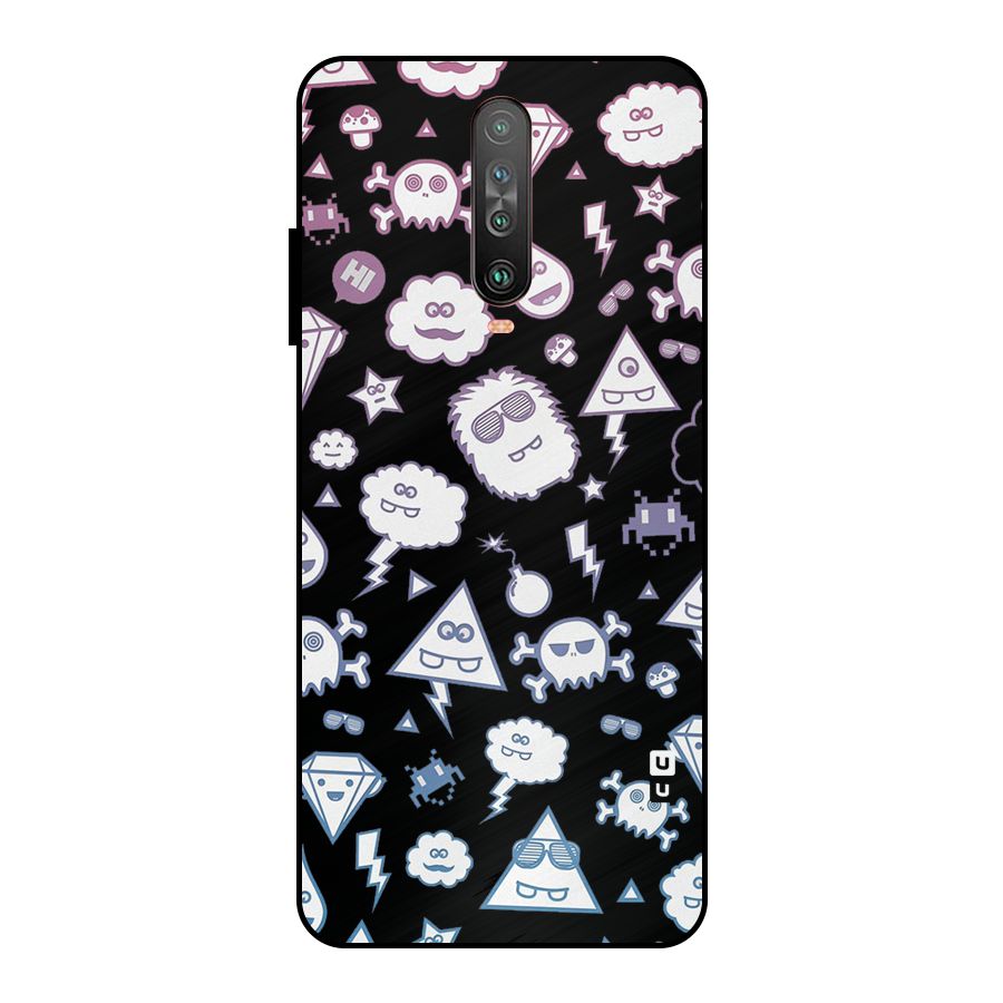 Funny Faces Metal Back Case for Poco X2