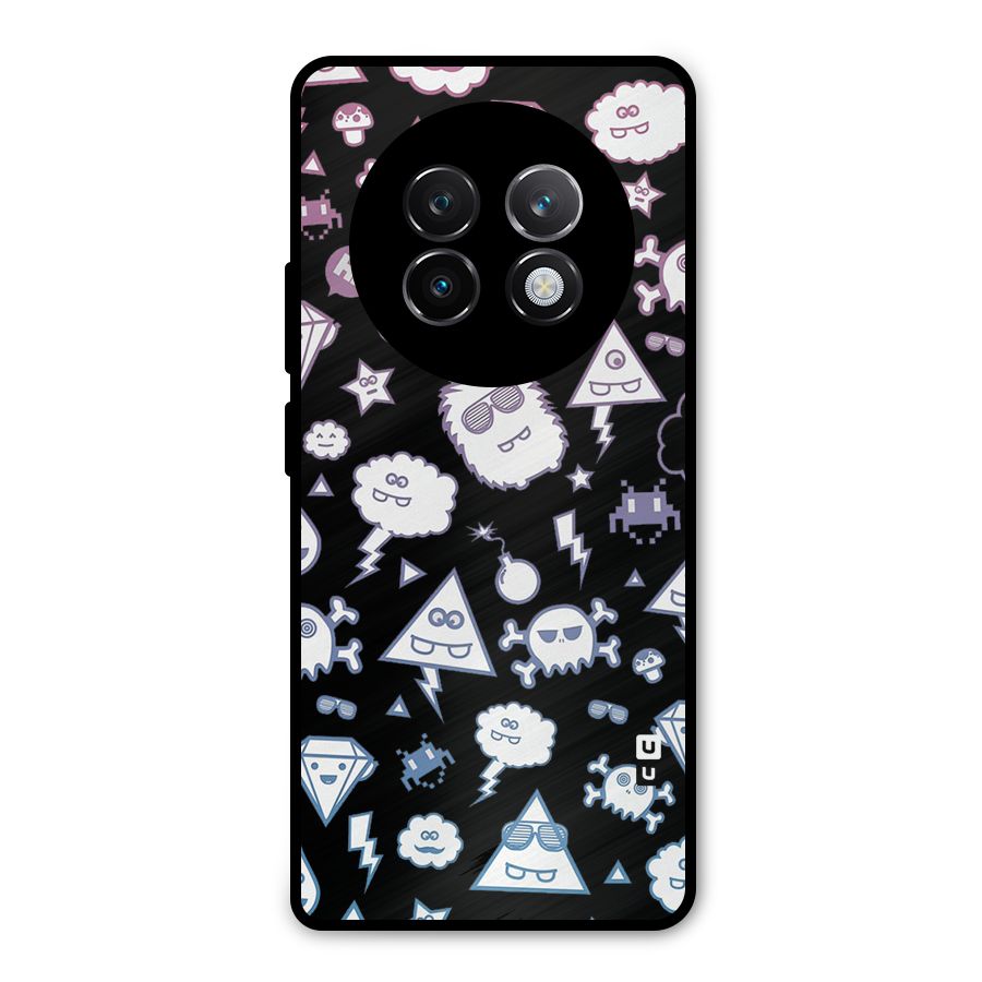 Funny Faces Metal Back Case for Realme 13 Plus
