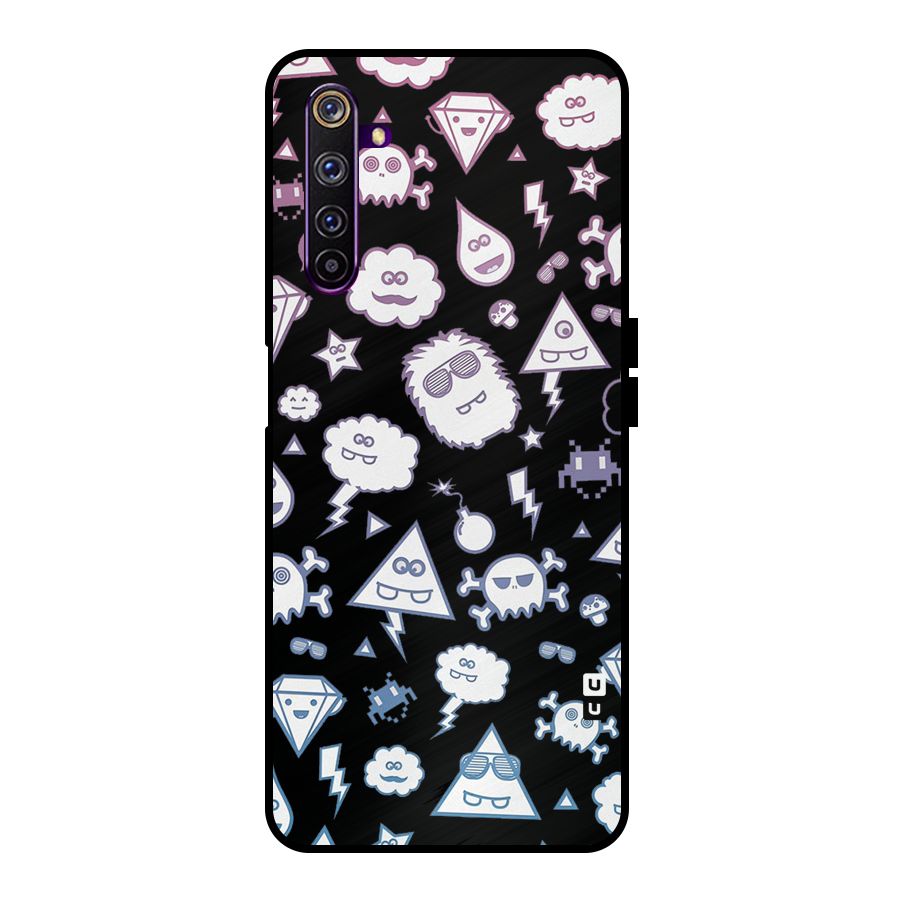 Funny Faces Metal Back Case for Realme 6 Pro