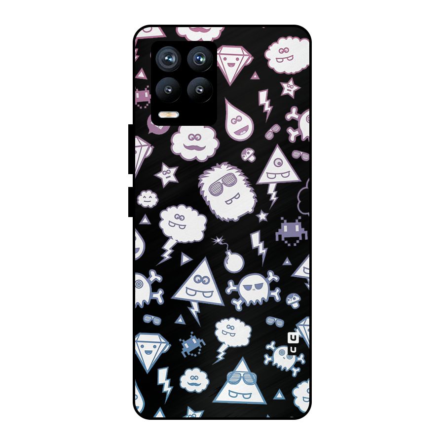 Funny Faces Metal Back Case for Realme 8 Pro