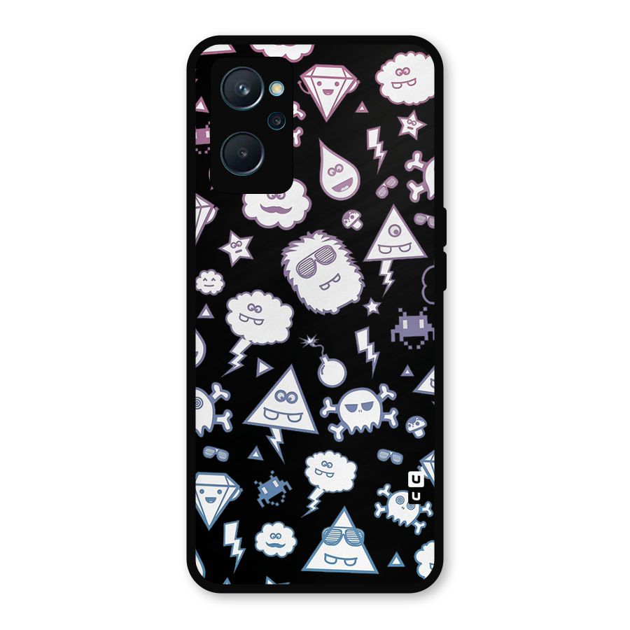 Funny Faces Metal Back Case for Realme 9i