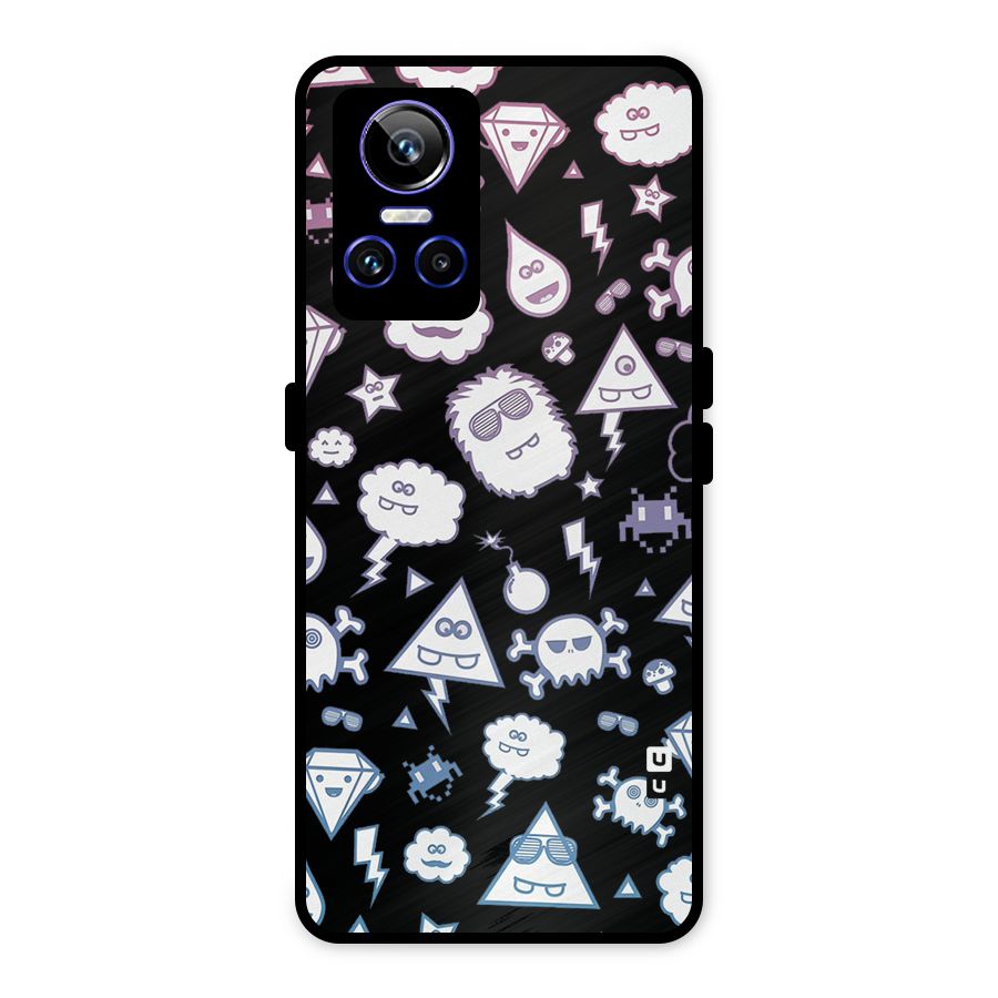 Funny Faces Metal Back Case for Realme GT Neo 3