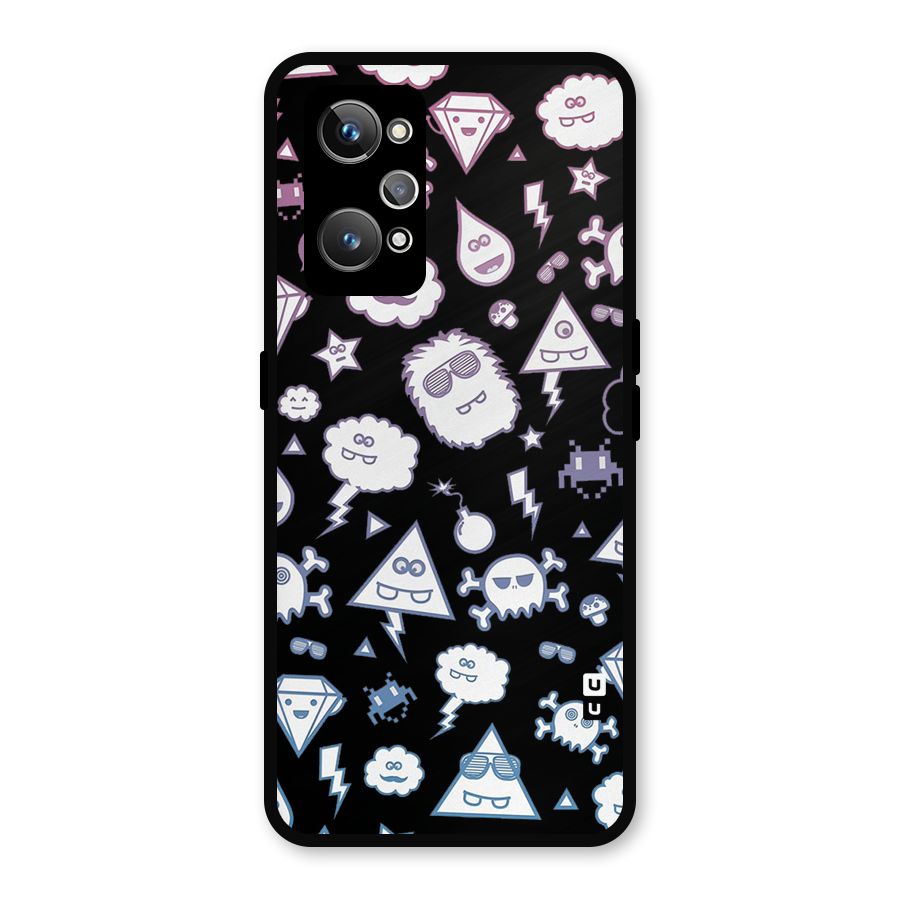 Funny Faces Metal Back Case for Realme GT Neo 3T