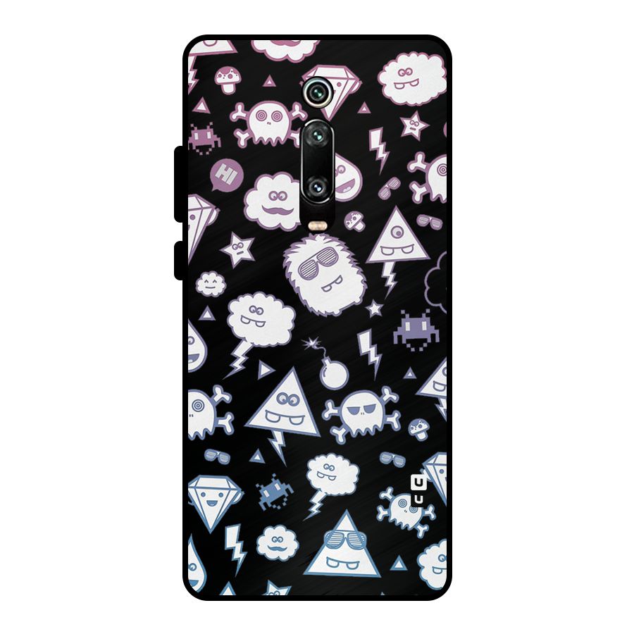 Funny Faces Metal Back Case for Redmi K20