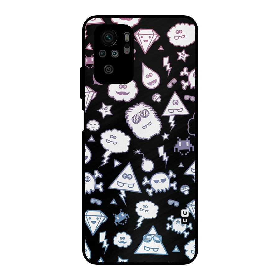 Funny Faces Metal Back Case for Redmi Note 11 SE