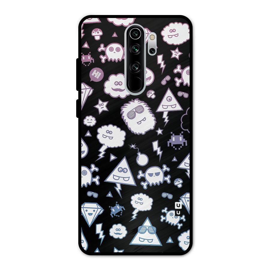 Funny Faces Metal Back Case for Redmi Note 8 Pro