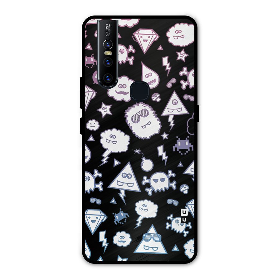 Funny Faces Metal Back Case for Vivo V15