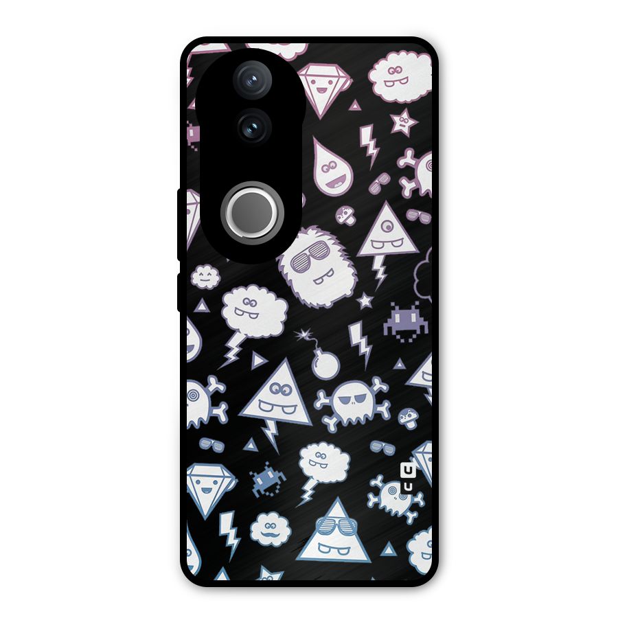 Funny Faces Metal Back Case for Vivo V50e