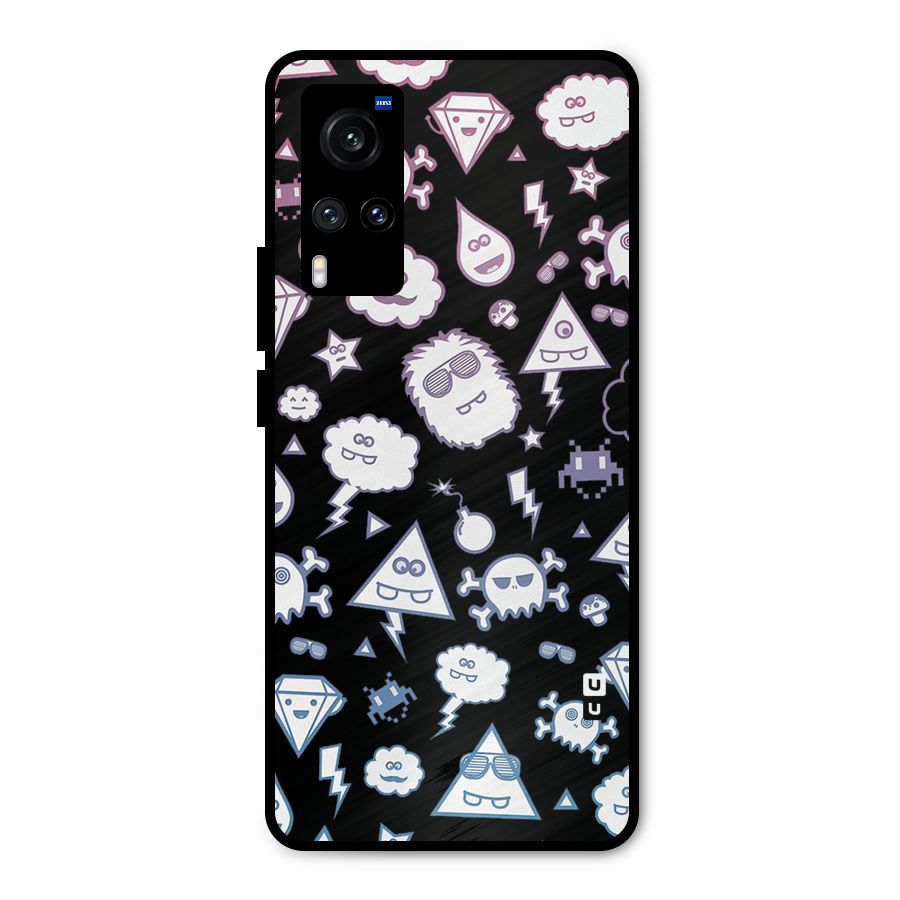 Funny Faces Metal Back Case for Vivo X60