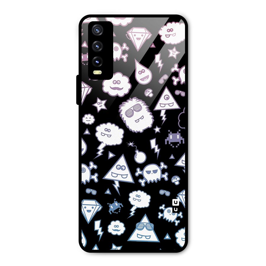 Funny Faces Metal Back Case for Vivo Y20t