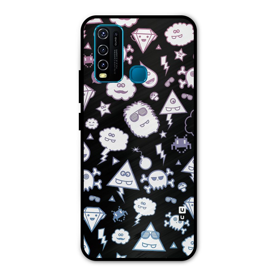 Funny Faces Metal Back Case for Vivo Y50