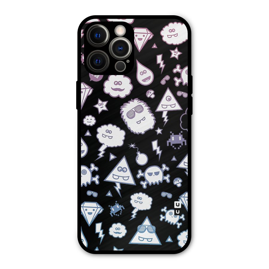 Funny Faces Metal Back Case for iPhone 12 Pro Max