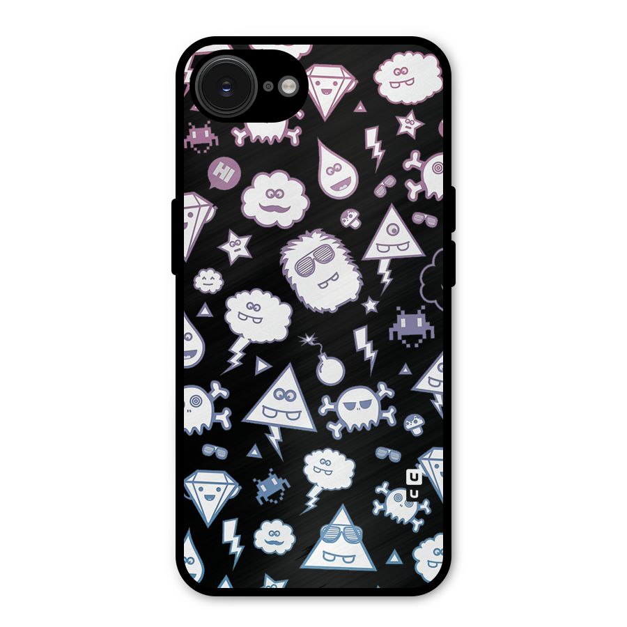 Funny Faces Metal Back Case for iPhone 16e