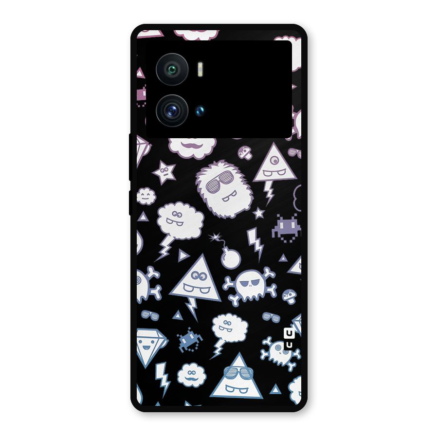 Funny Faces Metal Back Case for iQOO 9 Pro