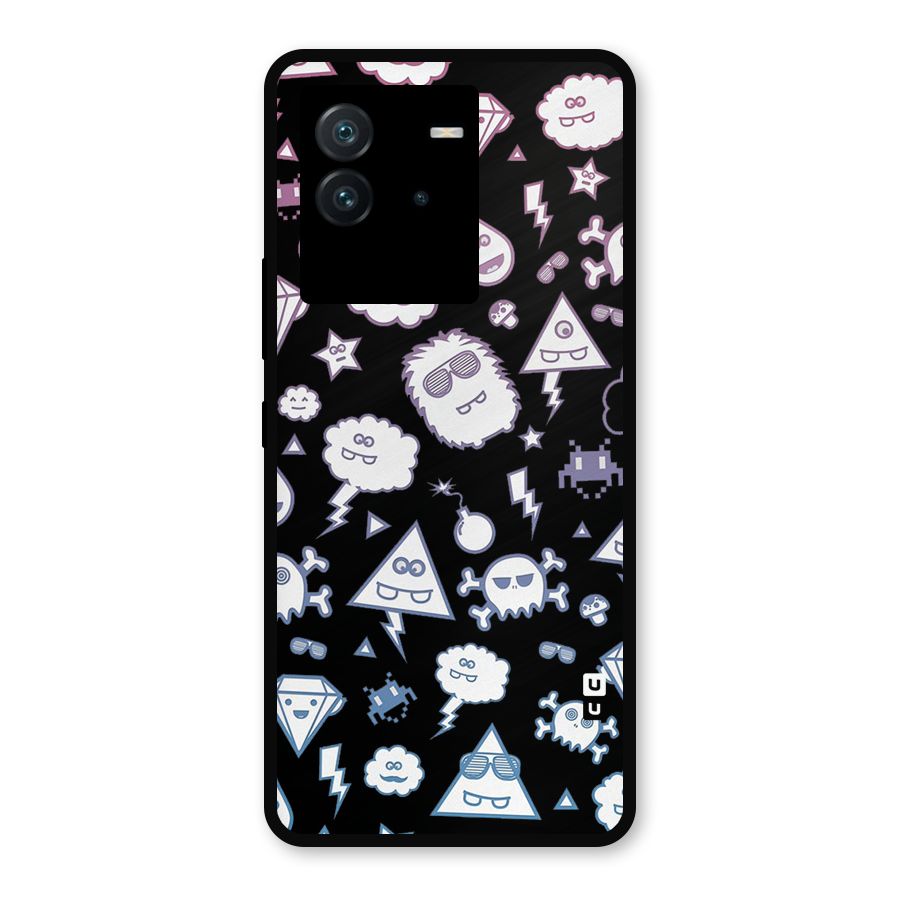Funny Faces Metal Back Case for iQOO Neo 6 5G