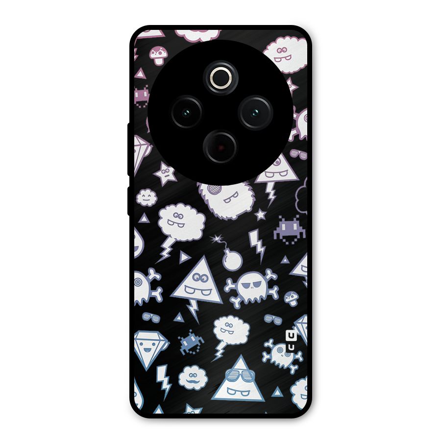 Funny Faces Metal Back Case for iQOO Z10