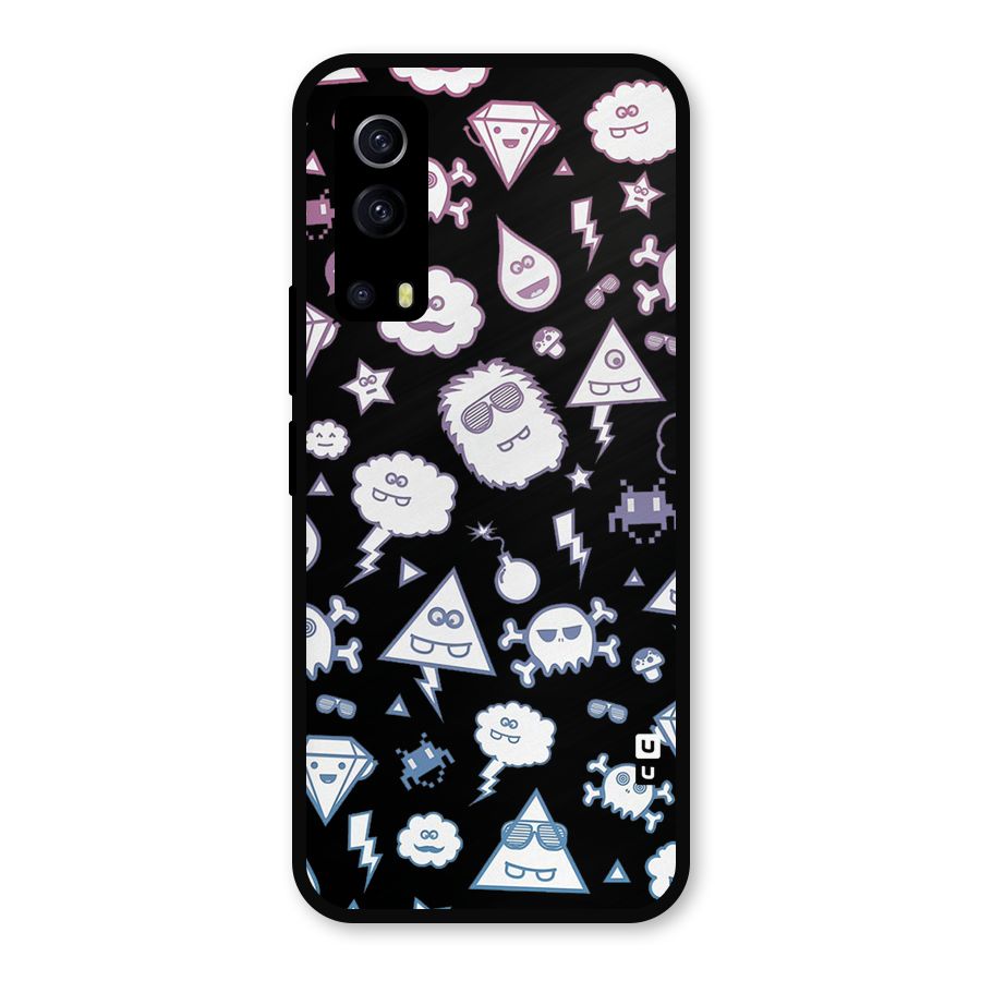 Funny Faces Metal Back Case for iQOO Z3