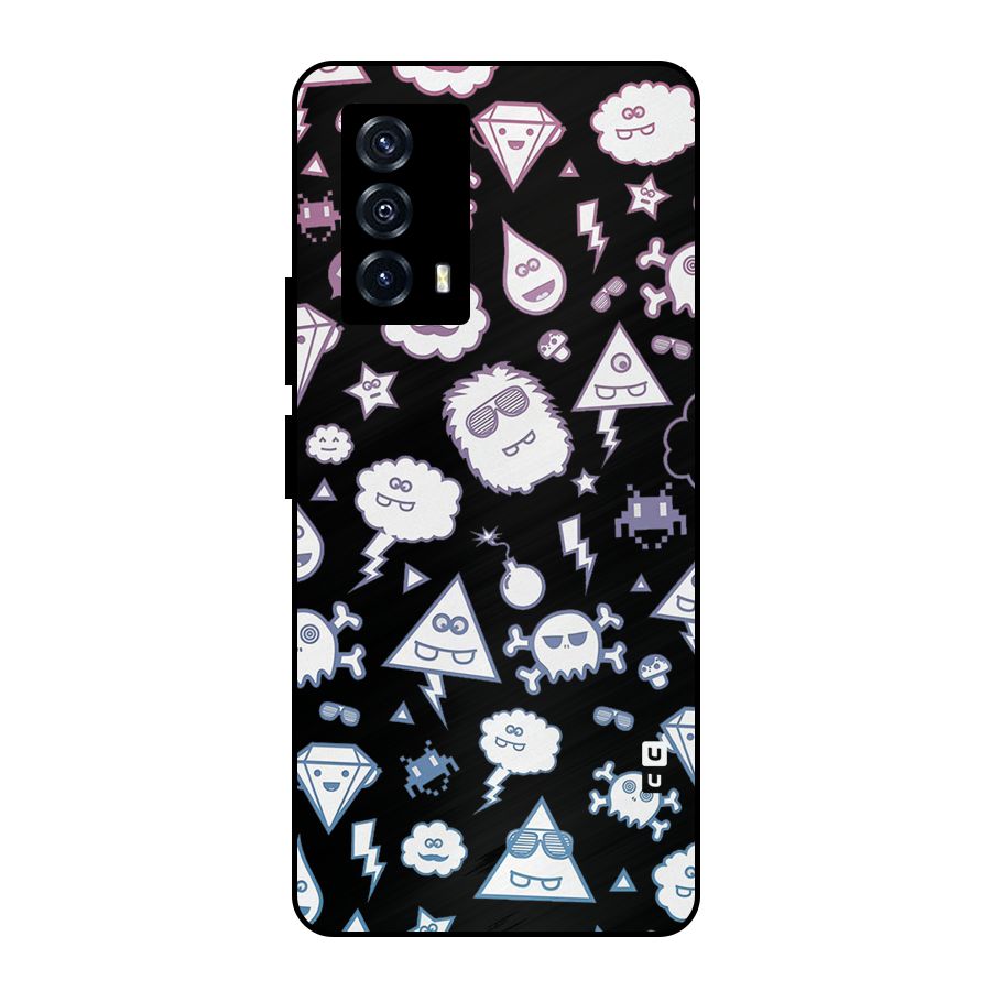 Funny Faces Metal Back Case for iQOO Z5