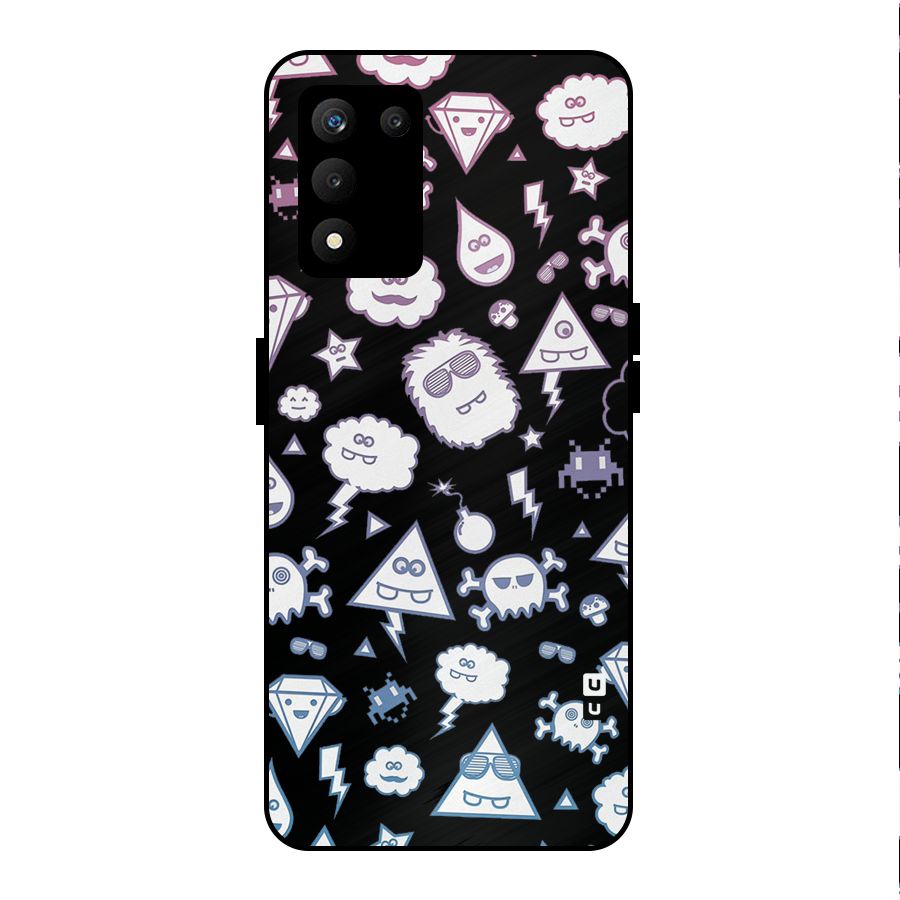 Funny Faces Metal Back Case for realme 9 5G SE