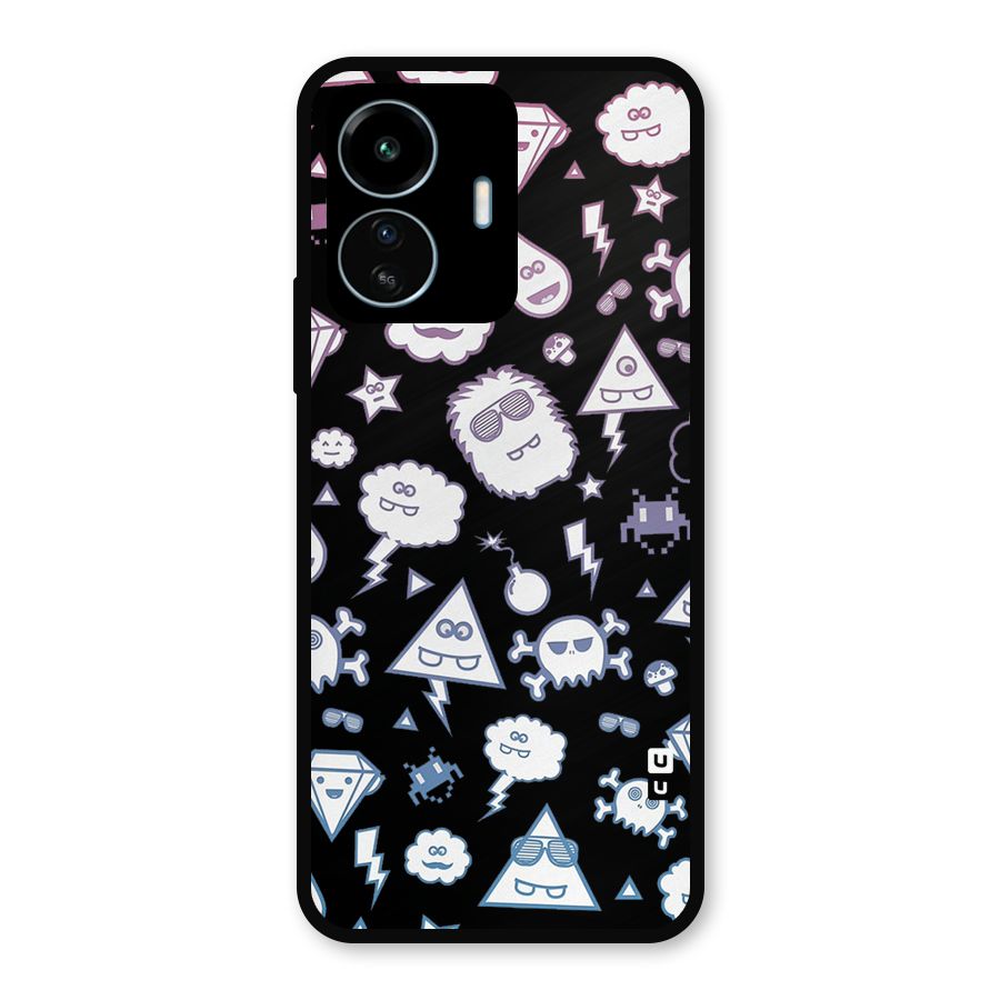 Funny Faces Metal Back Case for vivo iQOO Z6 Lite 5G