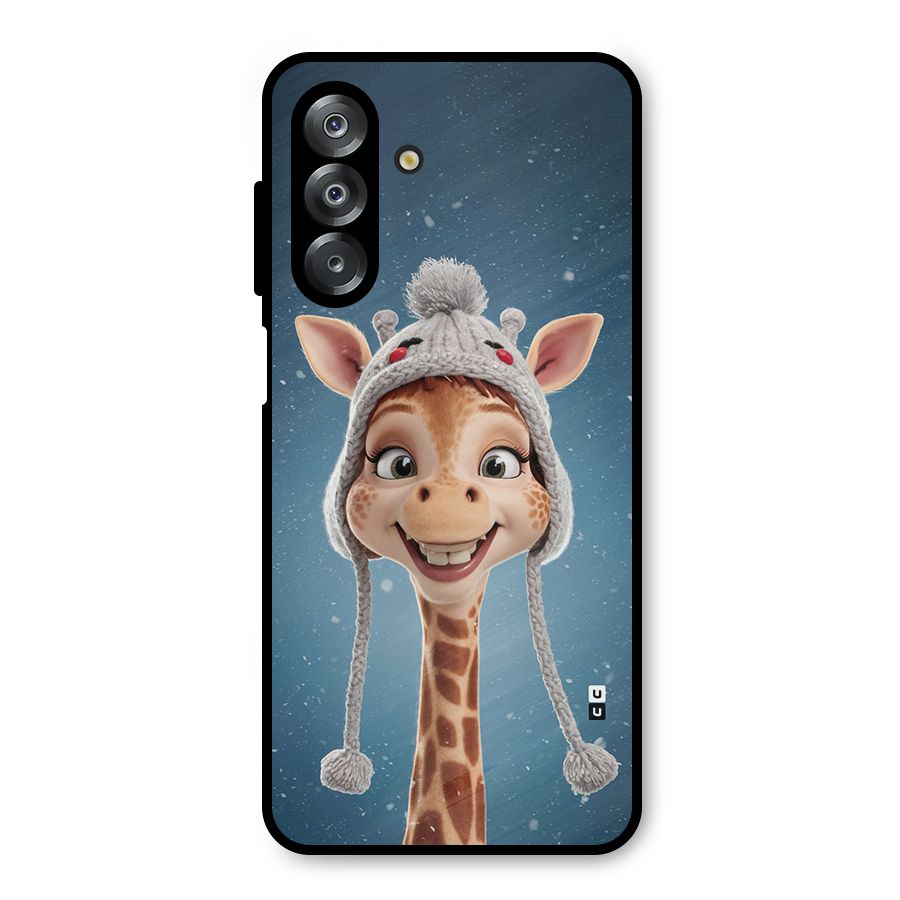Funny Giraffe Metal Back Case for Galaxy A26