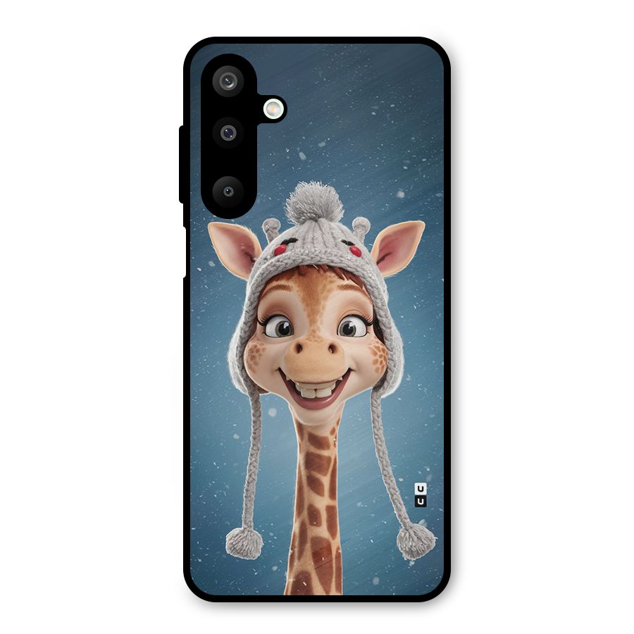 Funny Giraffe Metal Back Case for Galaxy M16