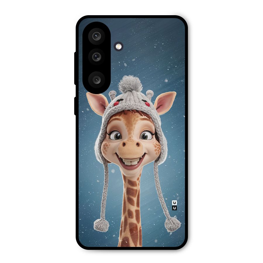 Funny Giraffe Metal Back Case for Galaxy M56
