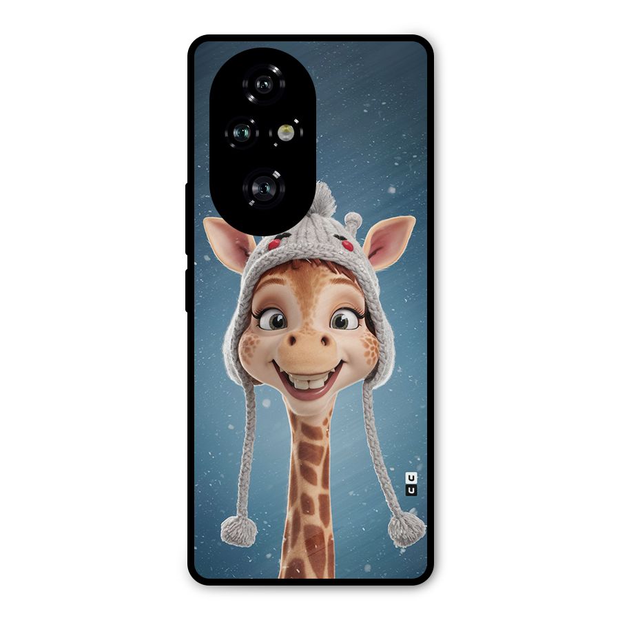 Funny Giraffe Metal Back Case for Honor 200 Pro