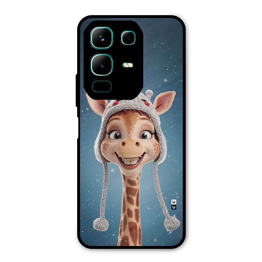 Funny Giraffe Metal Back Case for Infinix Note 50x